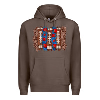 Coffee football brushstroke Premium Hoodie - Zillion Design Studio