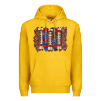 Lemon football brushstroke Premium Hoodie - Zillion Design Studio