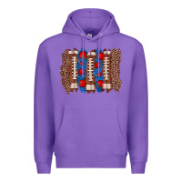 Purple football brushstroke Premium Hoodie - Zillion Design Studio
