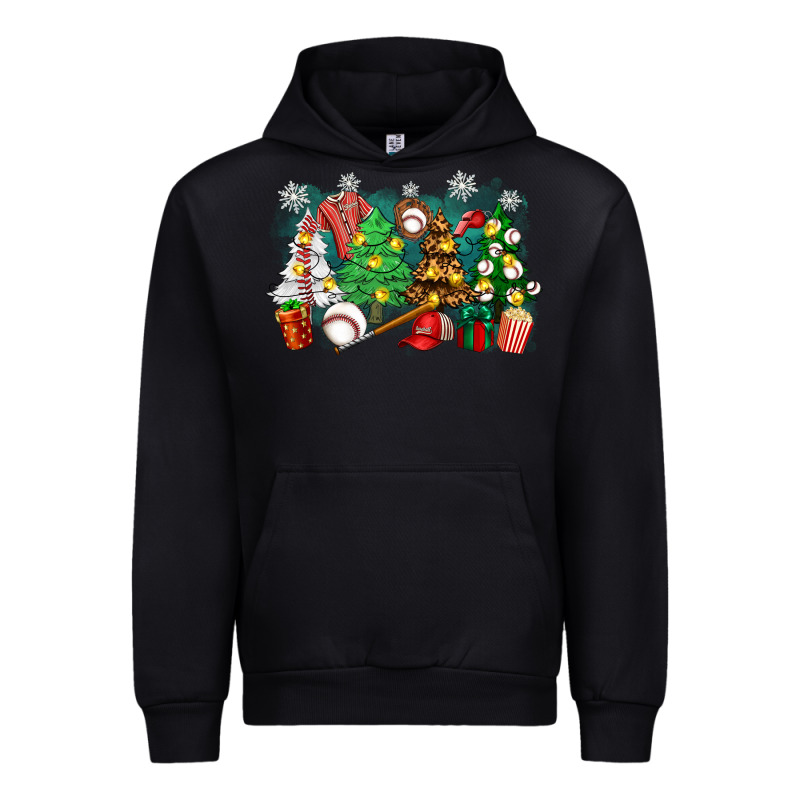 Christmas Trees With Baseball Urban Hoodie by Zillion Design Studio | Teevron