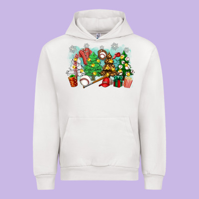 Urban Hoodie christmas trees with baseball