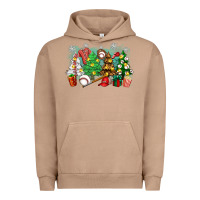 Pigment Burro christmas trees with baseball Urban Hoodie - Zillion Design Studio
