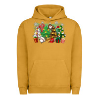 Pigment Peanut Butter christmas trees with baseball Urban Hoodie - Zillion Design Studio
