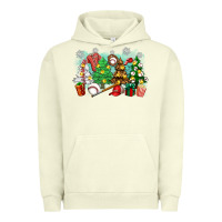Pigment Pistachio christmas trees with baseball Urban Hoodie - Zillion Design Studio