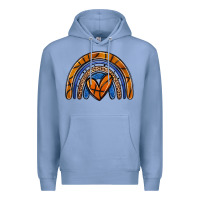 Colony Blue basketball rainbow Premium Hoodie - Zillion Design Studio