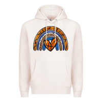 Pale Pink basketball rainbow Premium Hoodie - Zillion Design Studio