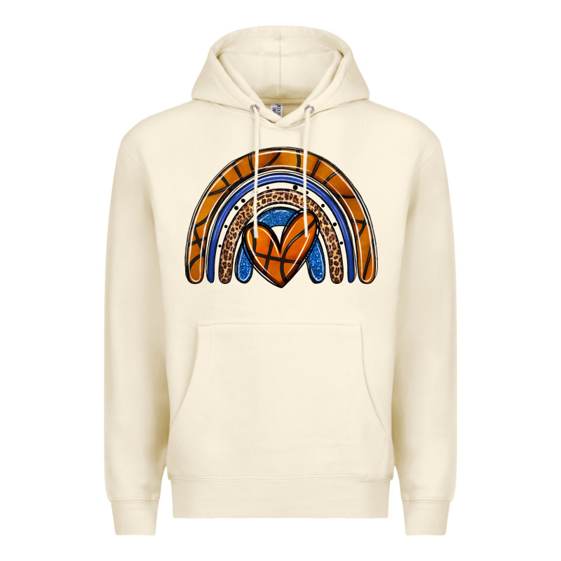Basketball Rainbow Premium Hoodie by Zillion Design Studio | Teevron