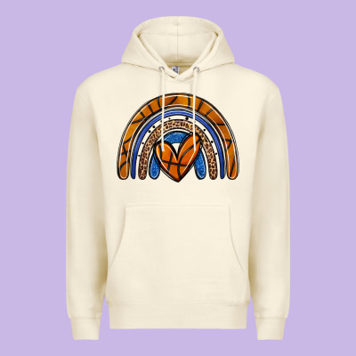 Basketball Rainbow Premium Hoodie Designed By Zillion Design Studio