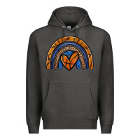 Charcoal Heather basketball rainbow Premium Hoodie - Zillion Design Studio