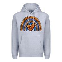 Heather Grey basketball rainbow Premium Hoodie - Zillion Design Studio