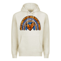 Oatmeal Heather basketball rainbow Premium Hoodie - Zillion Design Studio