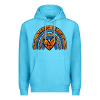 Ocean Blue basketball rainbow Premium Hoodie - Zillion Design Studio
