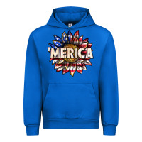 Cobalt merica with sunflower Urban Hoodie - texasbilliewilder