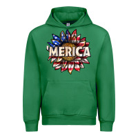 Emerald merica with sunflower Urban Hoodie - texasbilliewilder