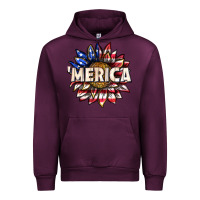 Mauve Wine merica with sunflower Urban Hoodie - texasbilliewilder