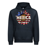 Navy merica with sunflower Urban Hoodie - texasbilliewilder