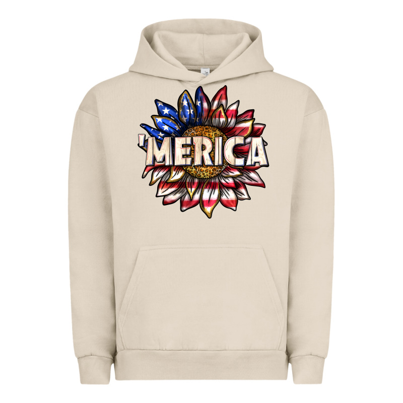 Merica With Sunflower Urban Hoodie by texasbilliewilder | Teevron