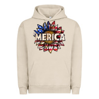 Pigment French Oak merica with sunflower Urban Hoodie - texasbilliewilder