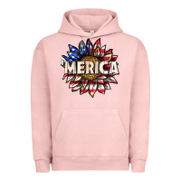 Pigment Salmon merica with sunflower Urban Hoodie - texasbilliewilder