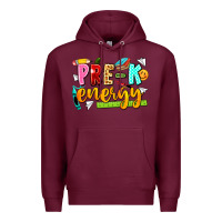 Burgundy pre k energy Premium Hoodie - texasbilliewilder