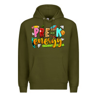 Army Green pre k energy Premium Hoodie - texasbilliewilder