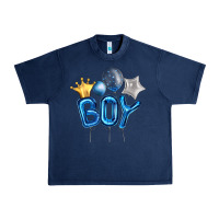 Navy Birthday Boy Balloon Urban Heavy Tee - Artiststas