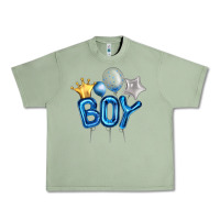 Oil Green Birthday Boy Balloon Urban Heavy Tee - Artiststas