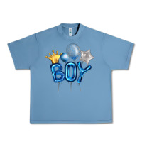 Pebble Blue Birthday Boy Balloon Urban Heavy Tee - Artiststas
