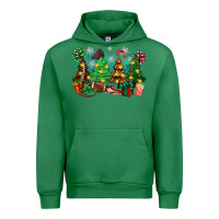 Emerald christmas trees with football Urban Hoodie - Zillion Design Studio