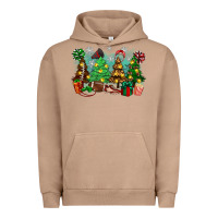 Pigment Burro christmas trees with football Urban Hoodie - Zillion Design Studio