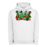 Pigment Lunar Rock christmas trees with football Urban Hoodie - Zillion Design Studio