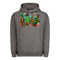 Pigment Tornado christmas trees with football Urban Hoodie - Zillion Design Studio