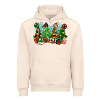 Sandshell christmas trees with football Urban Hoodie - Zillion Design Studio