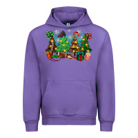 Tulip christmas trees with football Urban Hoodie - Zillion Design Studio