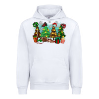White christmas trees with football Urban Hoodie - Zillion Design Studio