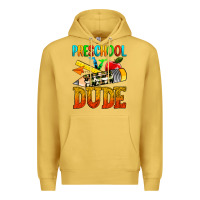 Antique Gold preschool dude Premium Hoodie - texasbilliewilder