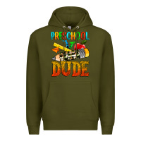 Army Green preschool dude Premium Hoodie - texasbilliewilder