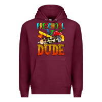 Burgundy preschool dude Premium Hoodie - texasbilliewilder