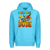 Ocean Blue preschool dude Premium Hoodie - texasbilliewilder