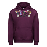Mauve Wine happy easter daisys Urban Hoodie - RanaPortraitStore