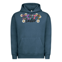 Pigment Midnight Navy happy easter daisys Urban Hoodie - RanaPortraitStore