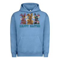 Pigment Pebble Blue easter western bunnys happy easter Urban Hoodie - RanaPortraitStore