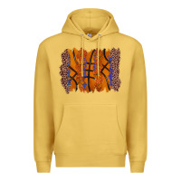 Antique Gold basketball brushstroke Premium Hoodie - Zillion Design Studio