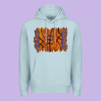 Basketball Brushstroke Premium Hoodie Designed By Zillion Design Studio