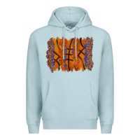 Blue Mist basketball brushstroke Premium Hoodie - Zillion Design Studio