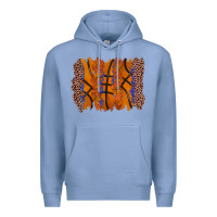 Colony Blue basketball brushstroke Premium Hoodie - Zillion Design Studio