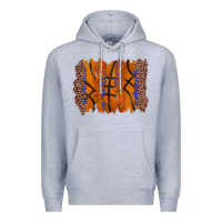 Heather Grey basketball brushstroke Premium Hoodie - Zillion Design Studio