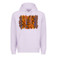 Lilac basketball brushstroke Premium Hoodie - Zillion Design Studio