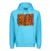 Ocean Blue basketball brushstroke Premium Hoodie - Zillion Design Studio