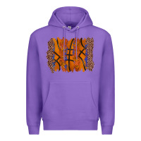 Purple basketball brushstroke Premium Hoodie - Zillion Design Studio